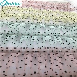 Ribete de encaje plisado